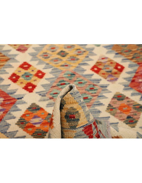 Kilim 102x189 Cm Kilim, Afghanistan, Lana Cardata A Mano Su