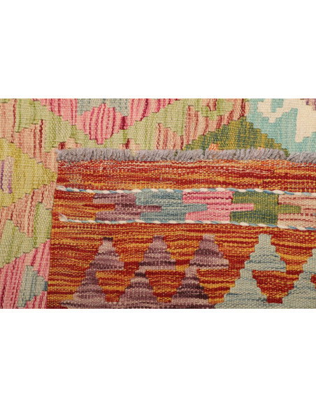 Kilim 98x204 Cm Kilim, Afghanistan, Hand-carded Wool (cotton