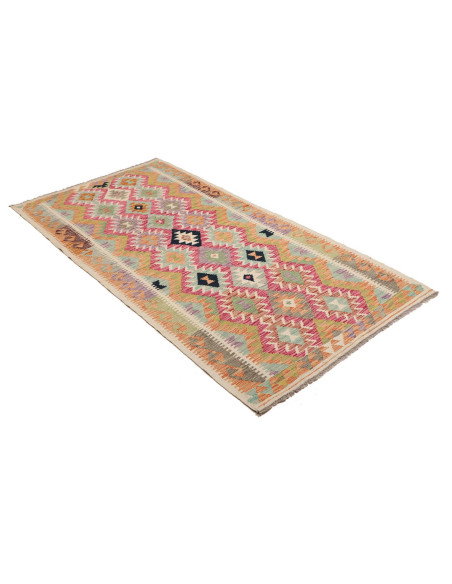Kilim 101x200 Cm Kilim, Afghanistan, Lana Cardata A Mano,