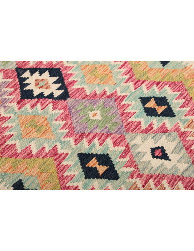 Kilim 101x200 Cm Kilim, Afghanistan, Lana Cardata A Mano,