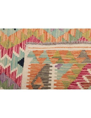 Kilim 101x200 Cm Kilim, Afghanistan, Hand-carded Wool,