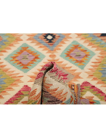 Kilim 101x202 Cm Kilim, Afghanistan, Hand-carded Wool (warp: