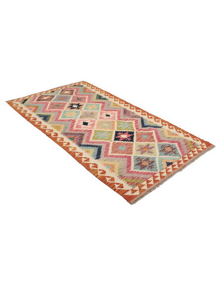 Kilim 101x202 Cm Kilim Afghanistan Hand-carded Wool (warp: