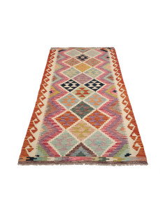 Kilim 101x203 Cm Kilim Afghanistan Hand-carded Wool (warp: 2