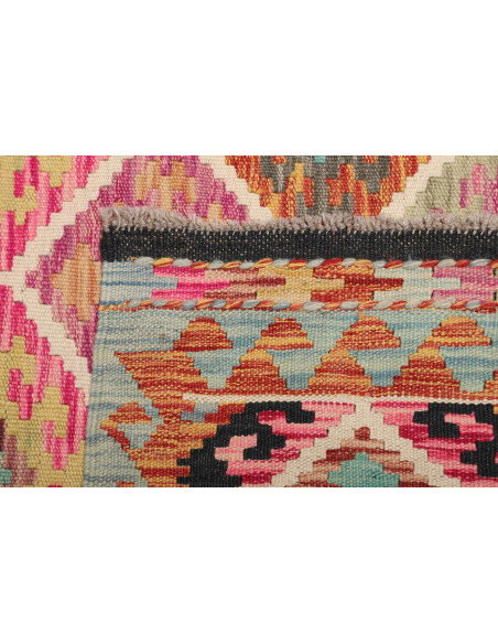 Kilim 103x202 Cm Kilim Afghanistan, Hand-carded Wool (warp: