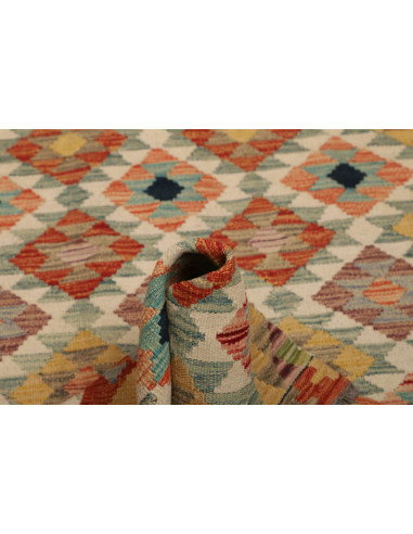 Kilim 118x179 Cm Kilim Afghano, Lana Cardata A Mano (ordito: