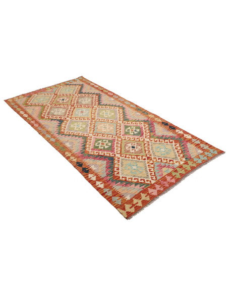 Kilim 101x210 Cm Kilim, Afghanistan, Lana Cardata A Mano,