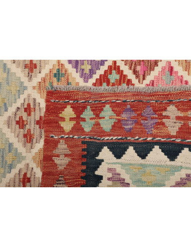 Kilim 105x203 Cm Kilim Afghanistan Hand-carded Wool 0.3 Cm
