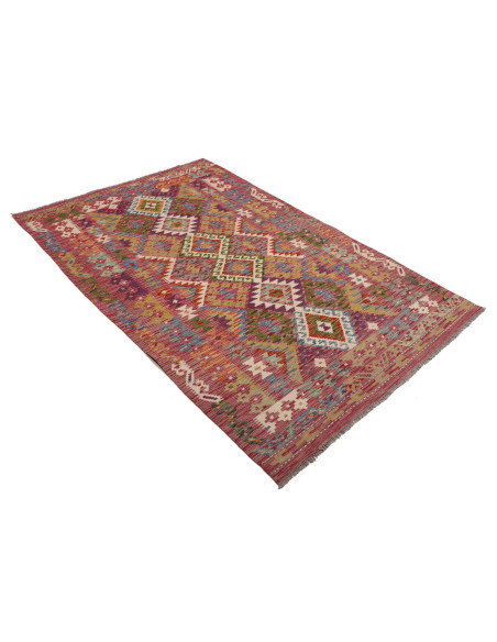 Kilim 123x196 Cm Kilim Afghanistan Lana Cardata A Mano