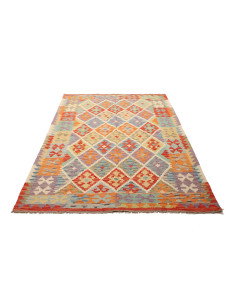 Kilim 148x205 Cm Kilim, Afghanistan, Hand-carded Wool (warp: 2