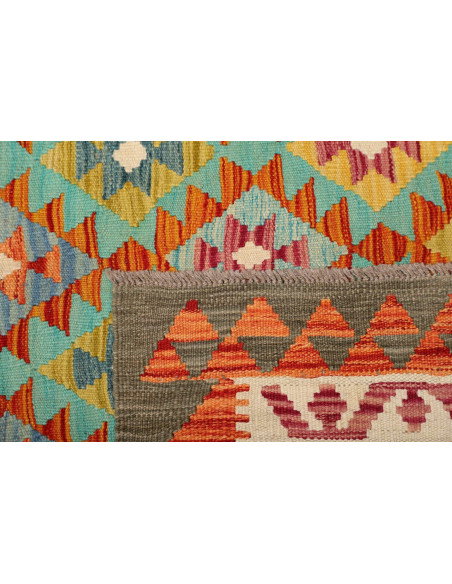 Kilim 156x198 Cm Kilim Afghanistan, Hand-carded Wool (warp: