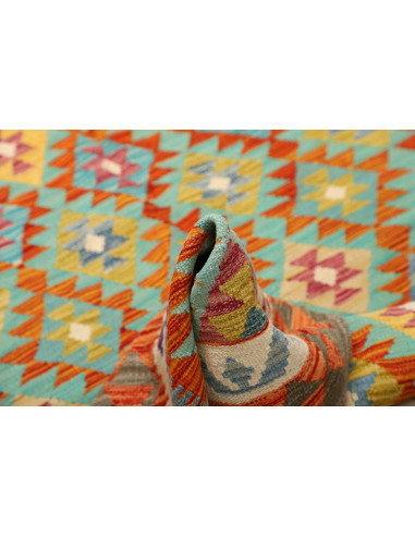 Kilim 156x198 Cm Kilim Afghanistan, Hand-carded Wool (warp: