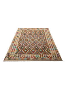 Kilim 150x196 Cm Kilim, Afghanistan, Hand-carded Wool (warp: 2