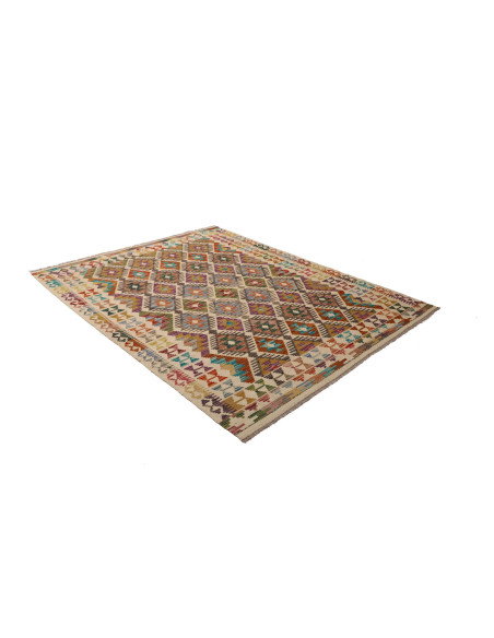 Kilim 150x196 Cm Kilim, Afghanistan, Lana Cardata A Mano