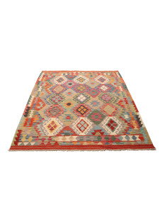 Kilim 153x195 Cm Kilim Afghanistan Hand-carded Wool (warp: 2