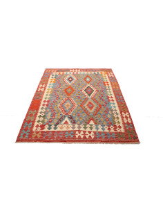 Kilim 156x192 Cm Kilim - Afghanistan - Hand-carded Wool 2