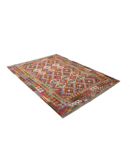 Kilim 157x207 Cm Kilim Afghanistan Hand-carded Wool (warp