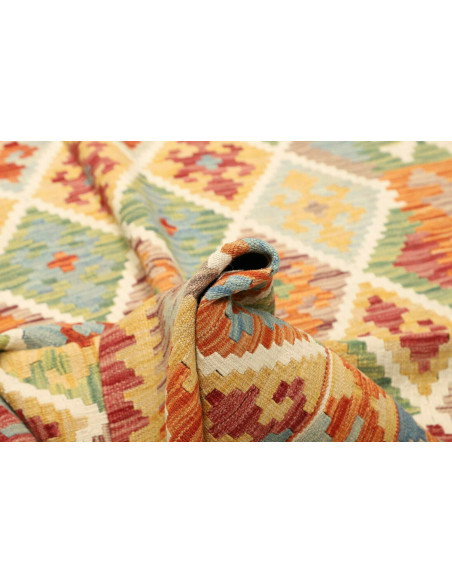 Kilim 147x192 Cm Kilim Afghanistan. Lana Cardata A Mano