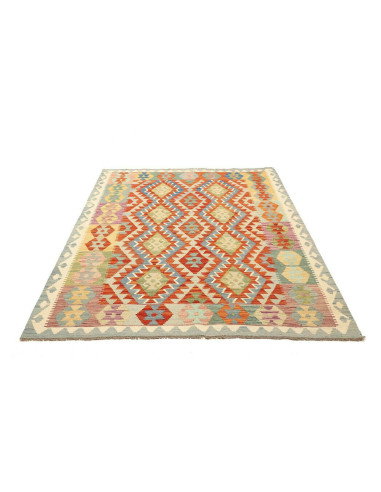 Kilim 154x197 Cm Kilim, Afghanistan, Hand-carded Wool (warp:
