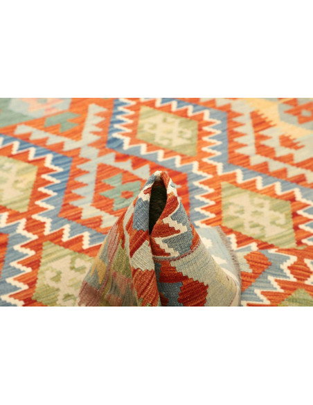 Kilim 154x197 Cm Kilim, Afghanistan, Hand-carded Wool (warp: