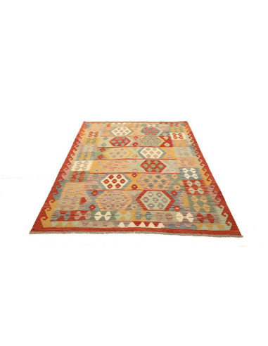 Kilim 148x201 Cm Kilim, Afghanistan, Hand-carded Wool (warp: