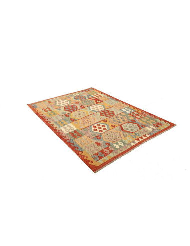Kilim 148x201 Cm Kilim, Afghanistan, Lana Cardata A Mano