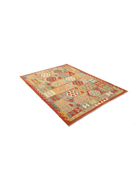 Kilim 148x201 Cm Kilim, Afghanistan, Hand-carded Wool (warp: