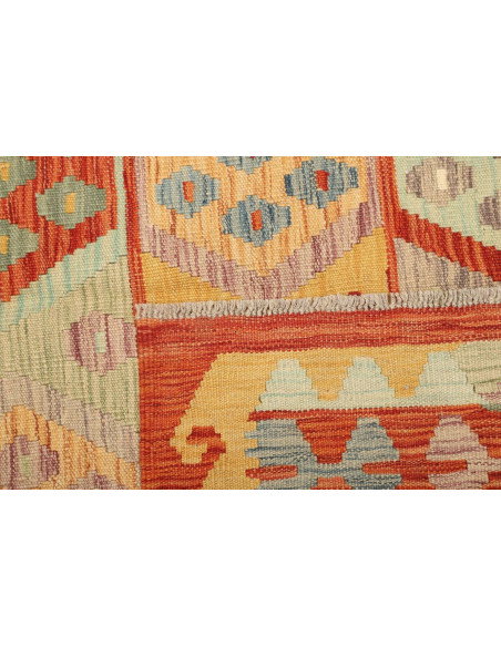 Kilim 148x201 Cm Kilim, Afghanistan, Lana Cardata A Mano