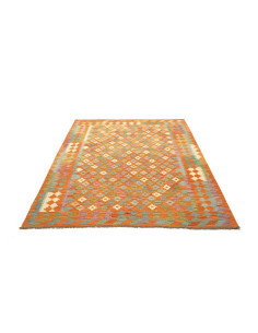 Kilim 154x192 Cm Kilim, Afghanistan, Hand-carded Wool 2