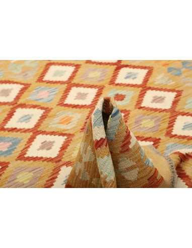 Kilim 150x199 Cm Kilim Afghanistan Hand-carded Wool (warp: