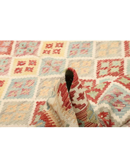Kilim 157x195 Cm Afghan Kilim. Hand-carded Wool (cotton