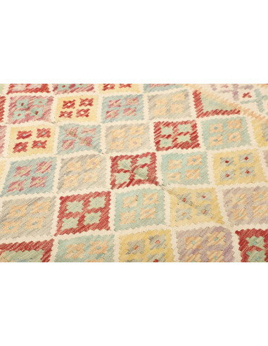 Kilim 157x195 Cm Afghan Kilim. Hand-carded Wool (cotton