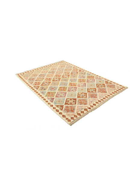 Kilim 150x198 Cm Kilim, Afghanistan, Lana Cardata A Mano,