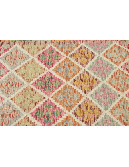 Kilim 107x199 Cm Kilim Afghanistan Lana Cardata A Mano