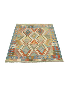 Kilim 104x134 Cm Kilim Afghanistan Hand-carded Wool With 2