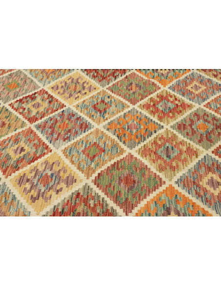 Kilim 196x297 Cm Kilim Afghanistan. Material: Hand-carded