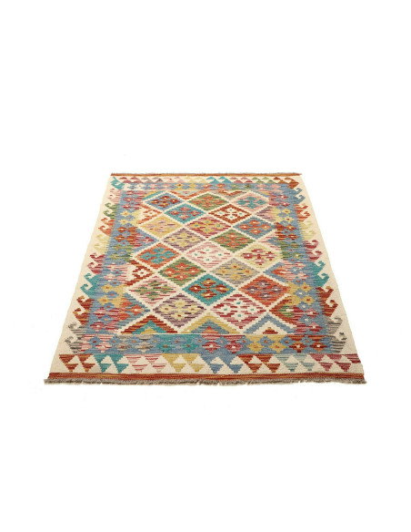 Kilim 100x150 Cm Afghan Kilim Hand Carded Wool Cotton
