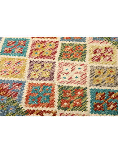 Kilim 100x150 Cm Afghan Kilim Hand Carded Wool Cotton