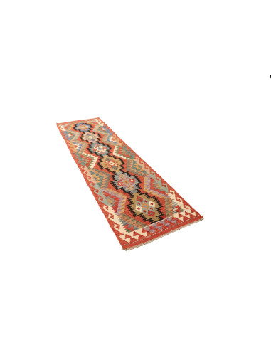 Kilim 73x245 Cm Kilim, Afghanistan, Lana Cardata A Mano,