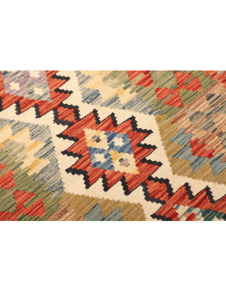 Kilim 77x239 Cm Kilim Afghanistan Lana Cardata A Mano Cotone