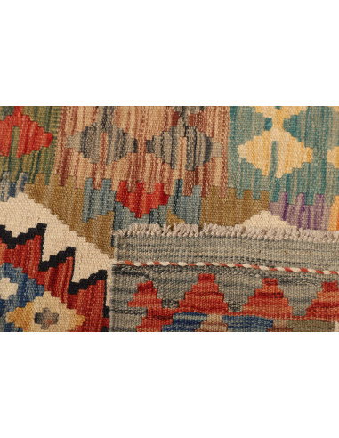 Kilim 77x239 Cm Kilim Afghanistan Lana Cardata A Mano Cotone