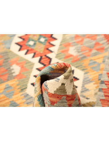 Kilim 77x239 Cm Kilim Afghanistan Lana Cardata A Mano Cotone