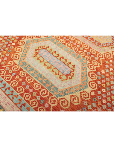 Kilim 203x290 Cm Kilim, Afghanistan, Lana Cardata A Mano