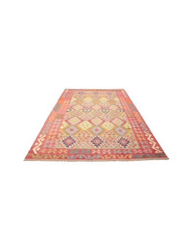 Kilim 205x293 Cm Kilim Afghanistan, Hand-carded Wool And