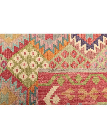 Kilim 205x293 Cm Kilim Afghanistan, Hand-carded Wool And