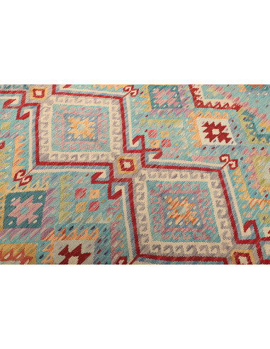 Kilim 205x290 Cm Kilim Afghanistan Lana Cardata A Mano