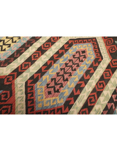 Kilim 202x305 Cm Kilim, Afghanistan, Lana Cardata A Mano,
