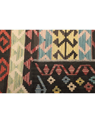 Kilim 202x305 Cm Kilim, Afghanistan, Lana Cardata A Mano,