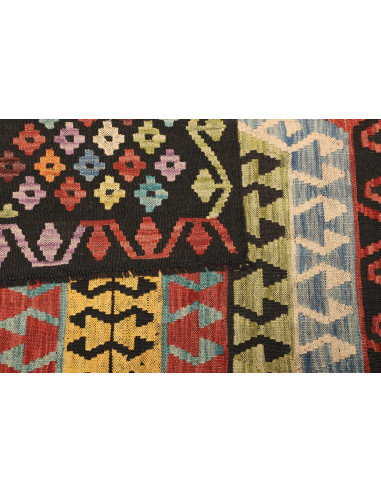Kilim 201x289 Cm Afghan Kilim Hand-carded Wool