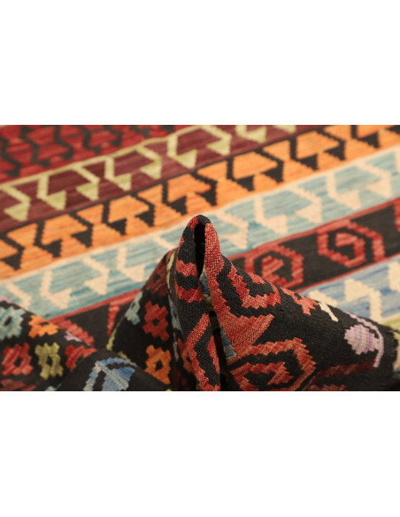 Kilim 201x289 Cm Kilim Afgano In Lana Cardata A Mano